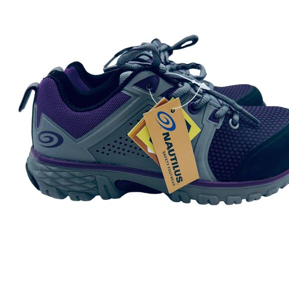 Nautilus Safety Footwear Zephyr CT Grey Purple Women's Size 4 D Wide New w Box - Picture 5 of 12